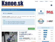 Tablet Screenshot of kanoe.sk